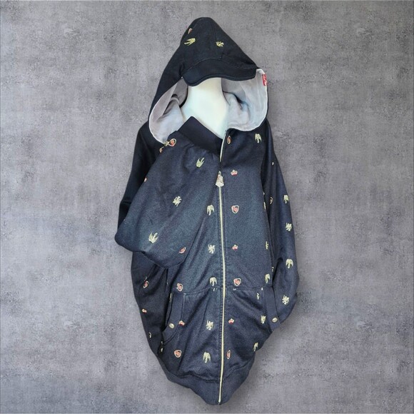 Vintage Stash House Hoodie 3XL Fleece Velvet Lined Rare Hip Hop Streetwear Black - Picture 3 of 16